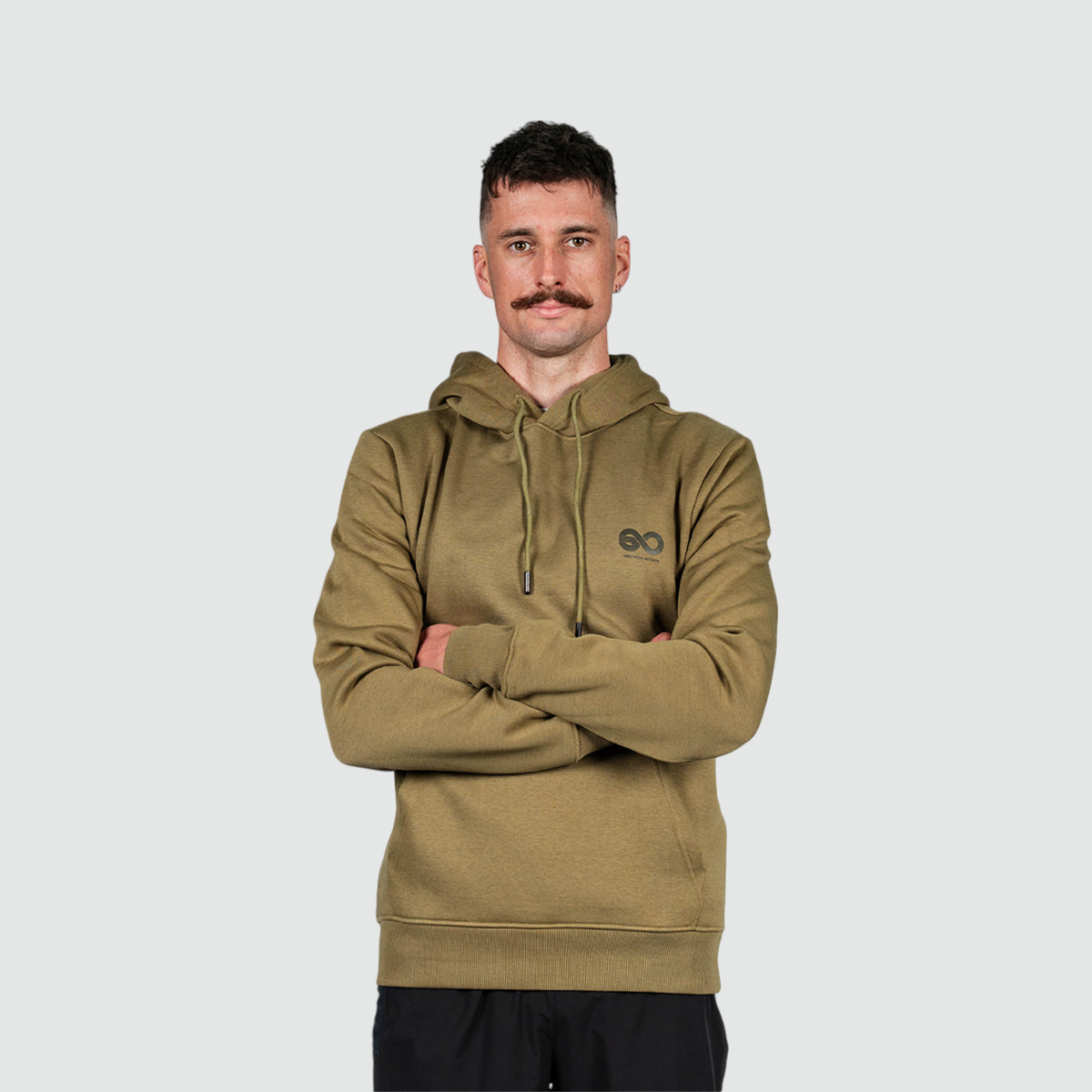 Printed Moss Green Hoodie, image 5 of 5