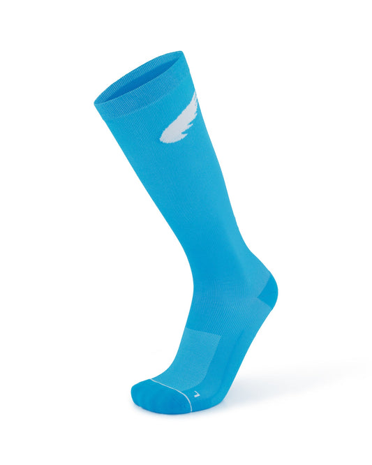 Compression Race Socks | Bright Blue/White