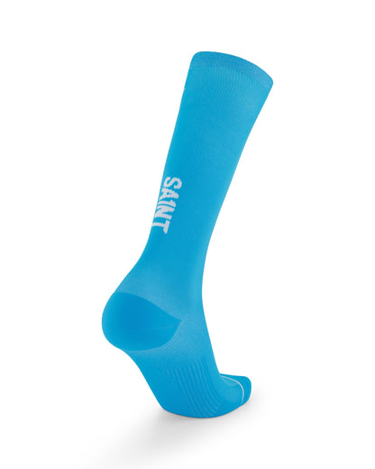 Compression Race Socks | Bright Blue/White