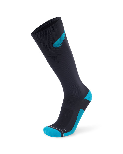 Compression Race Socks | Charcoal/Blue