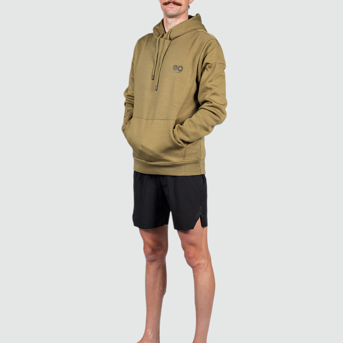 Printed Moss Green Hoodie, image 2 of 5