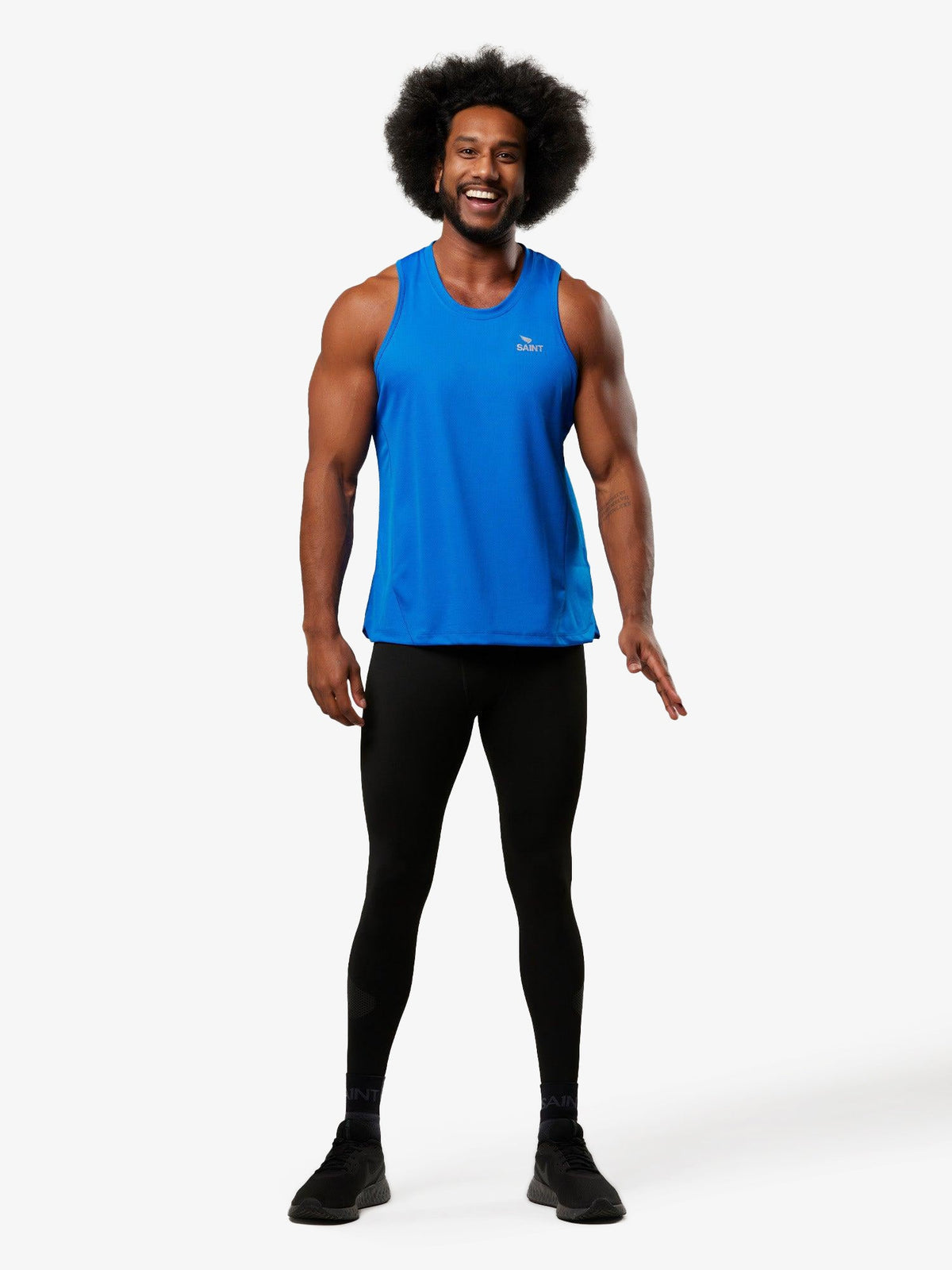 Men's Run Singlet | Blue