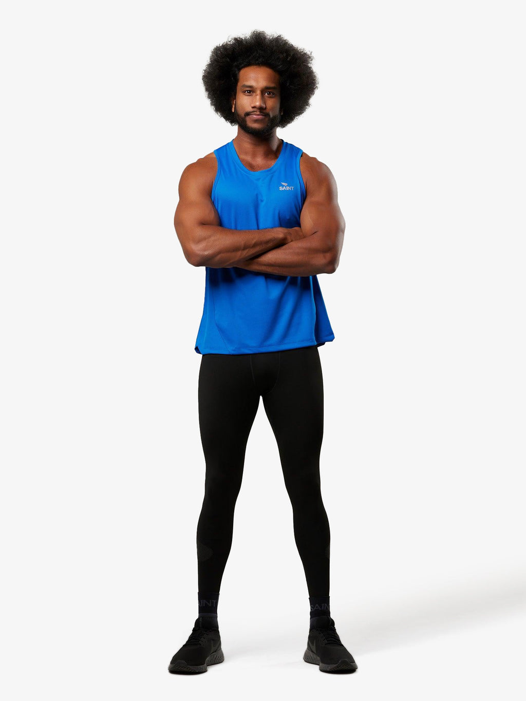 Men's Run Singlet | Blue