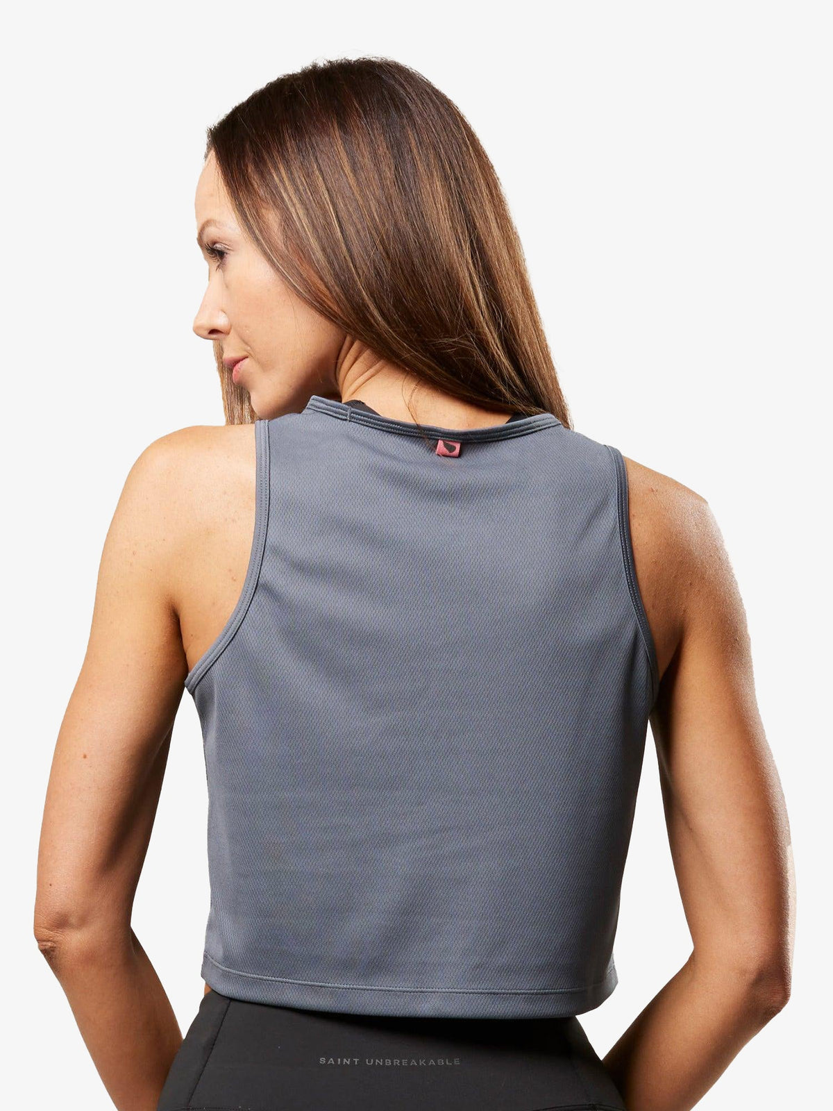Women's Cropped Training Tank | Grey