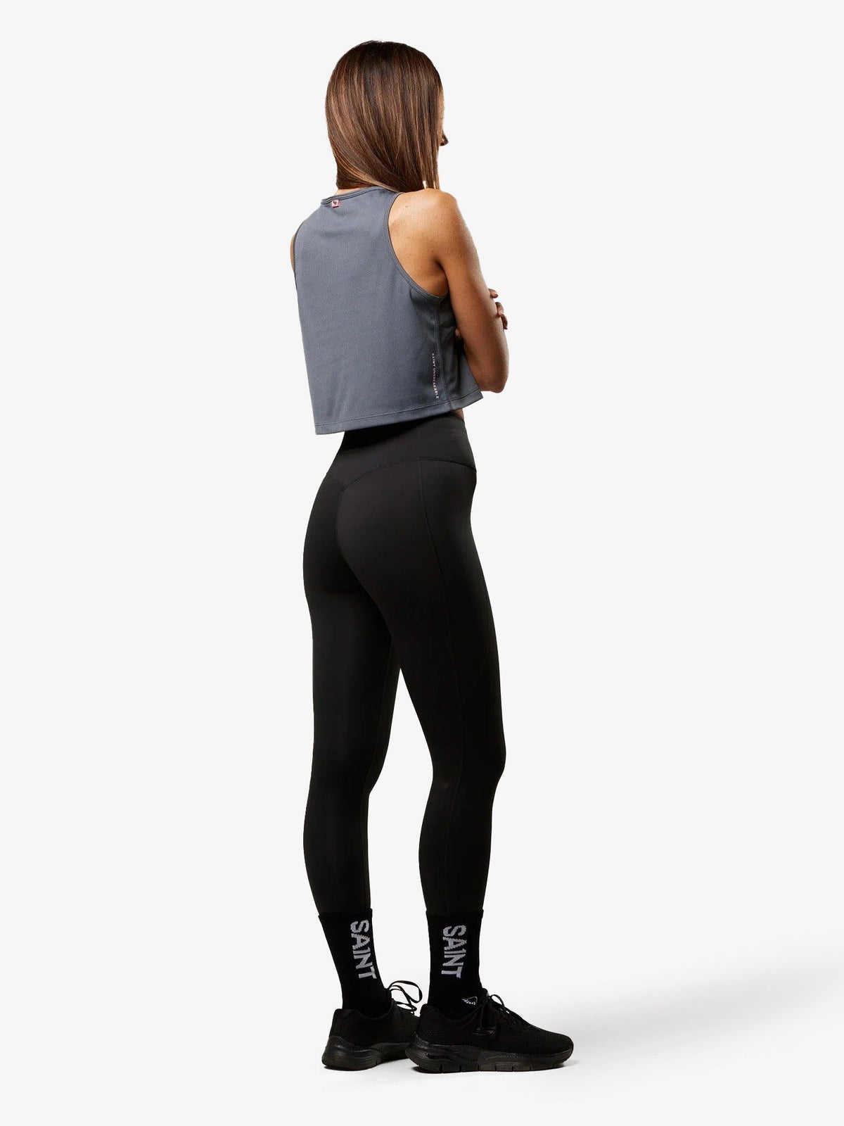 Women's Cropped Training Tank | Grey